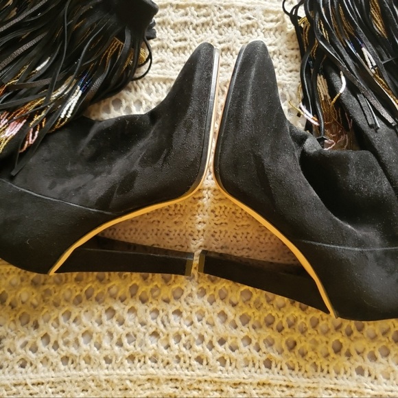 🔥 PRICE DROP JIMMY CHOO "BILL" FRINGE BOOTS - Picture 12 of 15